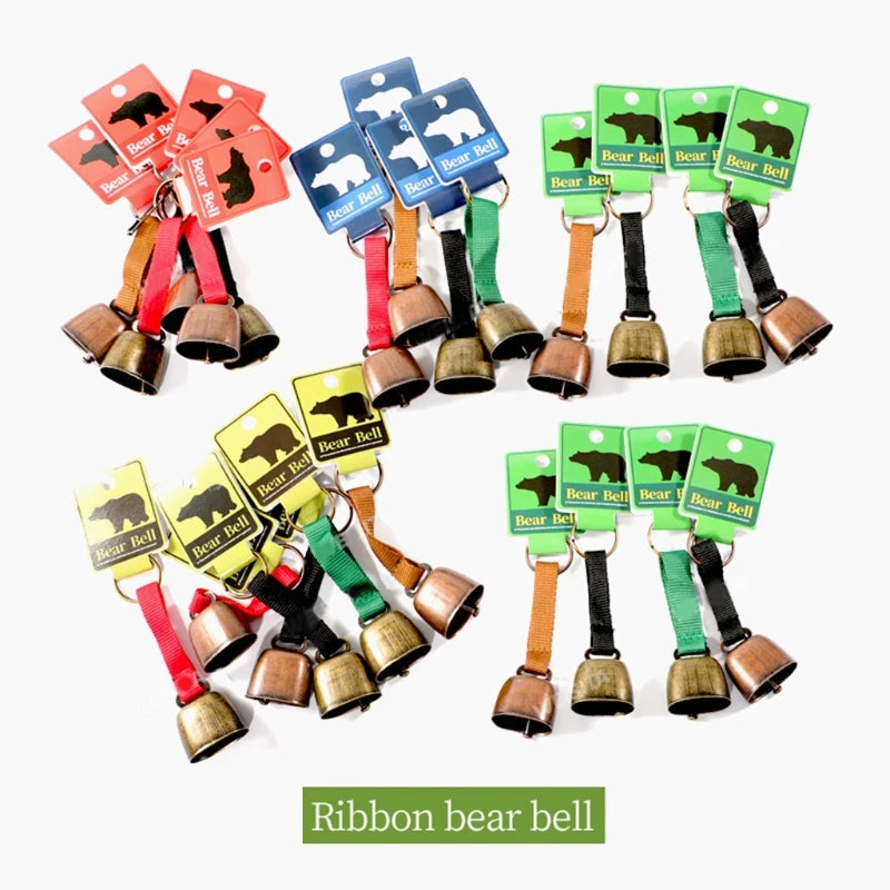 Loud Bear Bell Hiking Gear Alloy Bear Bells for Survival Hiking Biking Fishing