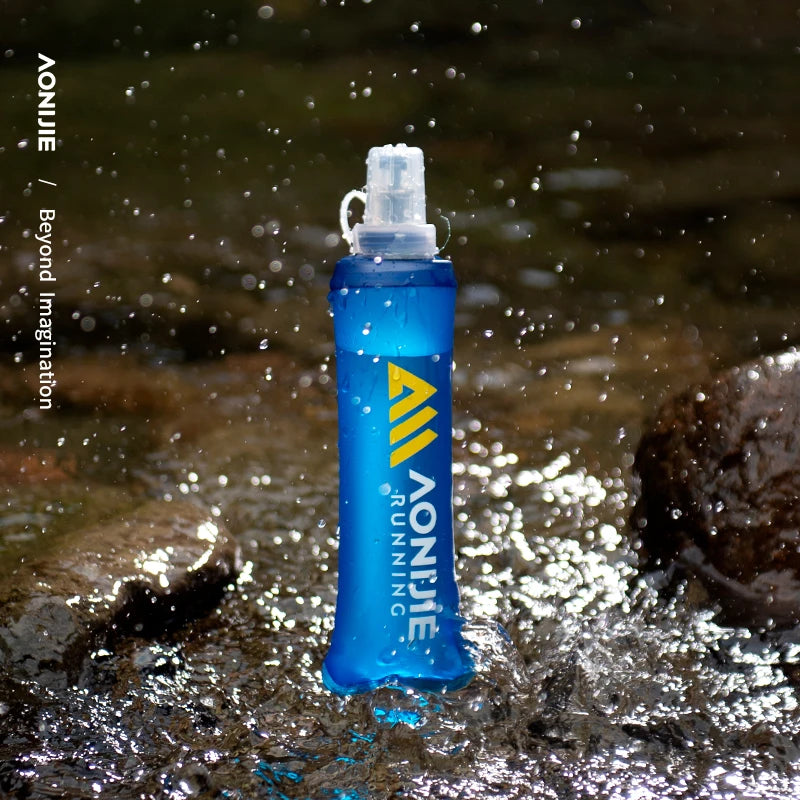 AONIJIE Newest SD30 2PCS 250ml 500ml Soft Water Flask Folding Collapsible Bottle TPU BPA Free For Running Bag Wait Pack