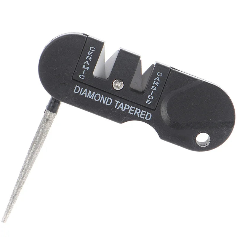 Portable Tungsten Ceramic Carbide Knife Whetstone Sharpener Tool Camp outdoor Knife sharpener