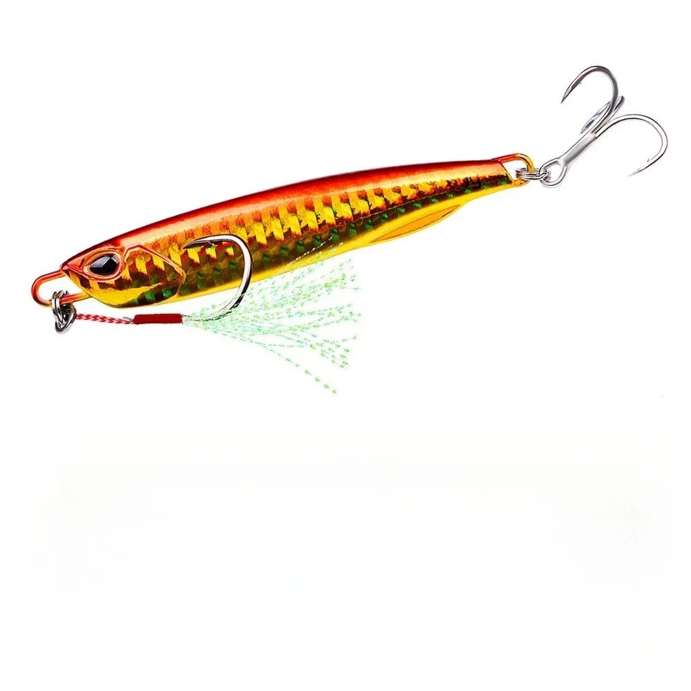 Fishing Lure 10g15g20g30g40g60g Trolling Artificial Hard Bait Bass Casting Jigging Fish Lure Sinking Spoon Tackle Metal Jig