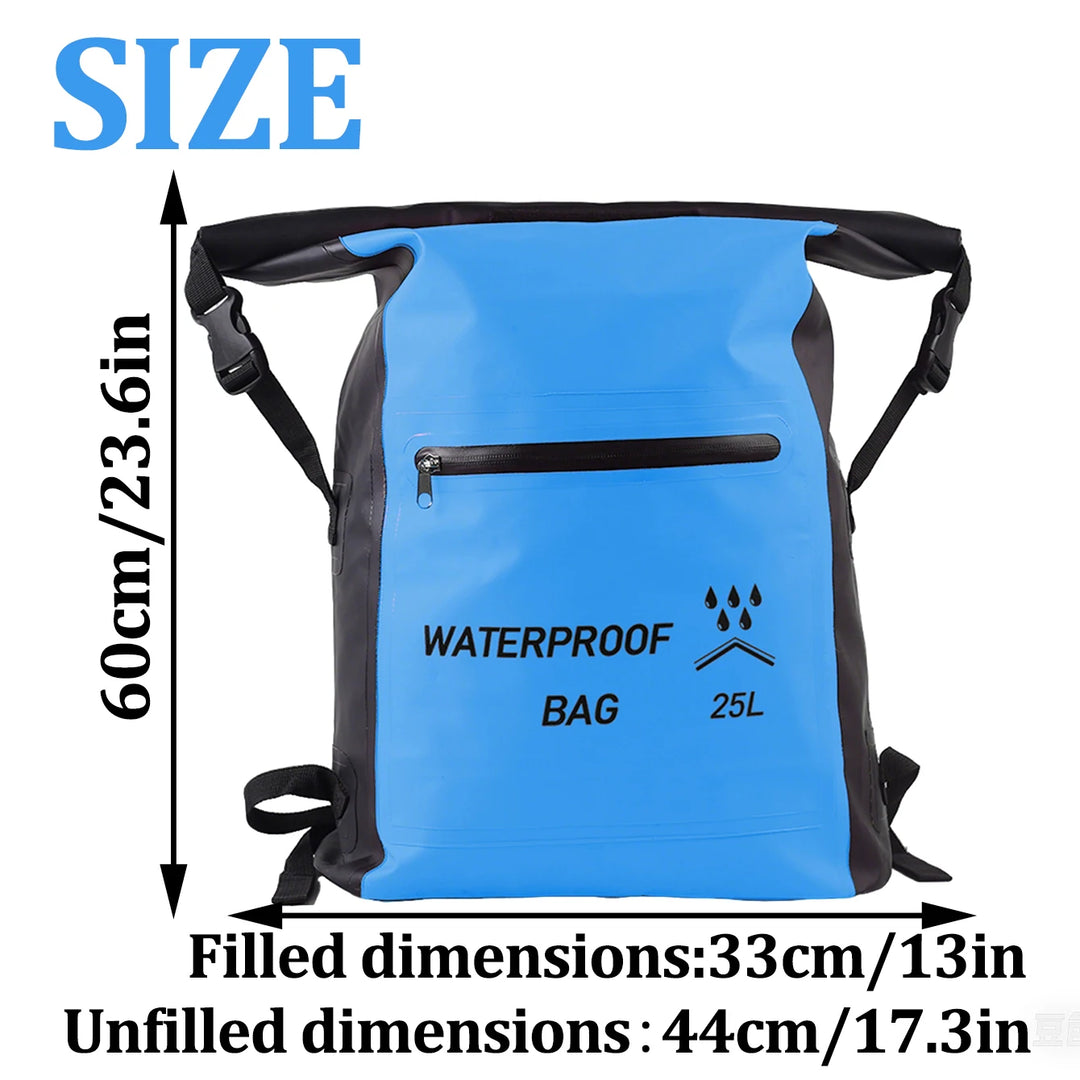 1PC large capacity waterproof backpack, colorful multifunctional backpack, suitable for hiking, camping, and fishing