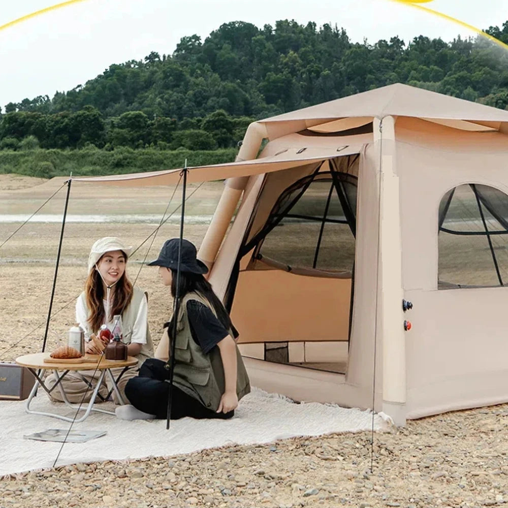 Large Air Tent That Can Accommodate 5-8 people, Portable Outdoor Waterproof Tent, Perfect For Camping  Hiking