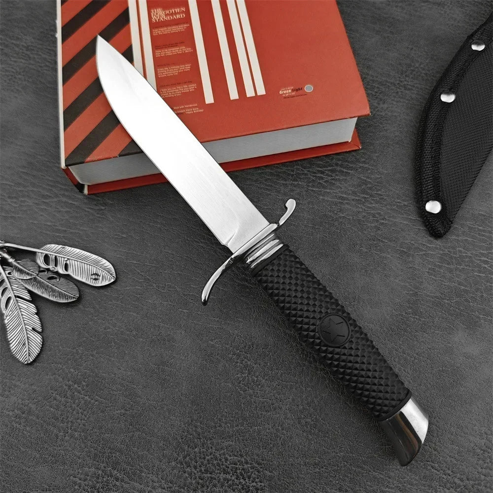 NKVD FINKA Multi-functional Fixed Blade Knife with Sheath Hunting Outdoor Self Defense Military Tactical EDC Portable Knife