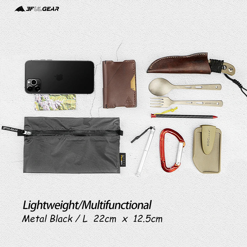 3F UL GEAR Wear-resistant Finishing Bag Ultralight Stuff Sack Multipurpose Sundries Bag A Toiletries Bag Storage Bag Splashproof