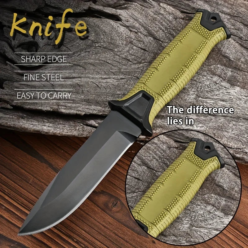 GB1500 12C27 Blade FRN Handle Outdoor Knife Portable EDC Camping Pocket Knife, High Hardness Hiking Knife,survival Knife