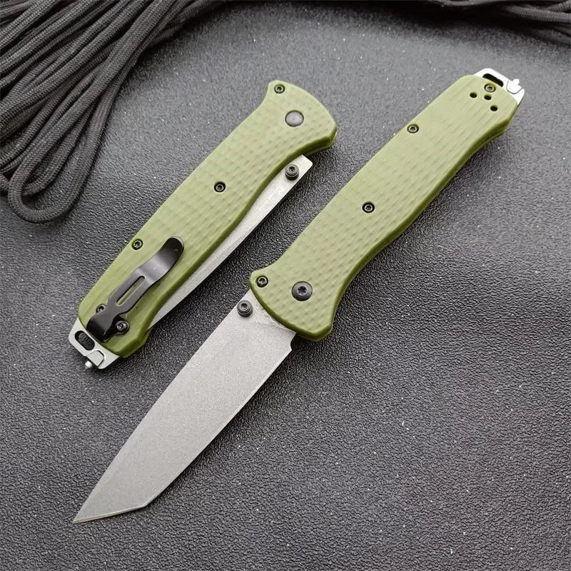 537 Bailout BM Knife Self Defense Pocket Knives Outdoor EDC Survival Flipper Folding Knife Camping Hunting Tool Nylon Handle