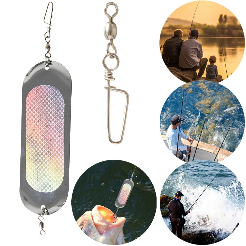 Diving Board Trolling Flasher Salmon Fishing 12cm 23g Metal Flash Boards Dodgers Lure Sea Fishing Long Casting Trout Bass