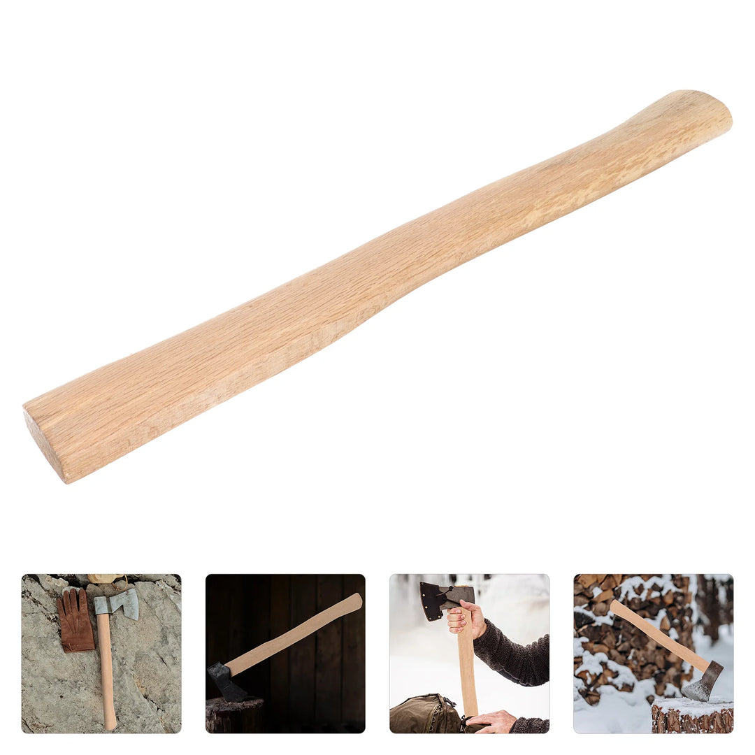 Wooden Axe Handle Replacement Wooden Hickory Handle Long Curved Solid Durable Axe Handle For Hatchet Home Farm Garden Axe