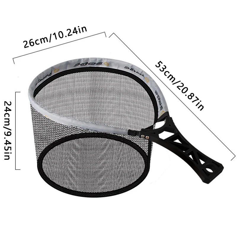 Collapsible Fishing Net Portable Mini Handle Fly Fishing Catch Net Outdoor Fly Fishing Stream Net Fishing Tools Accessories