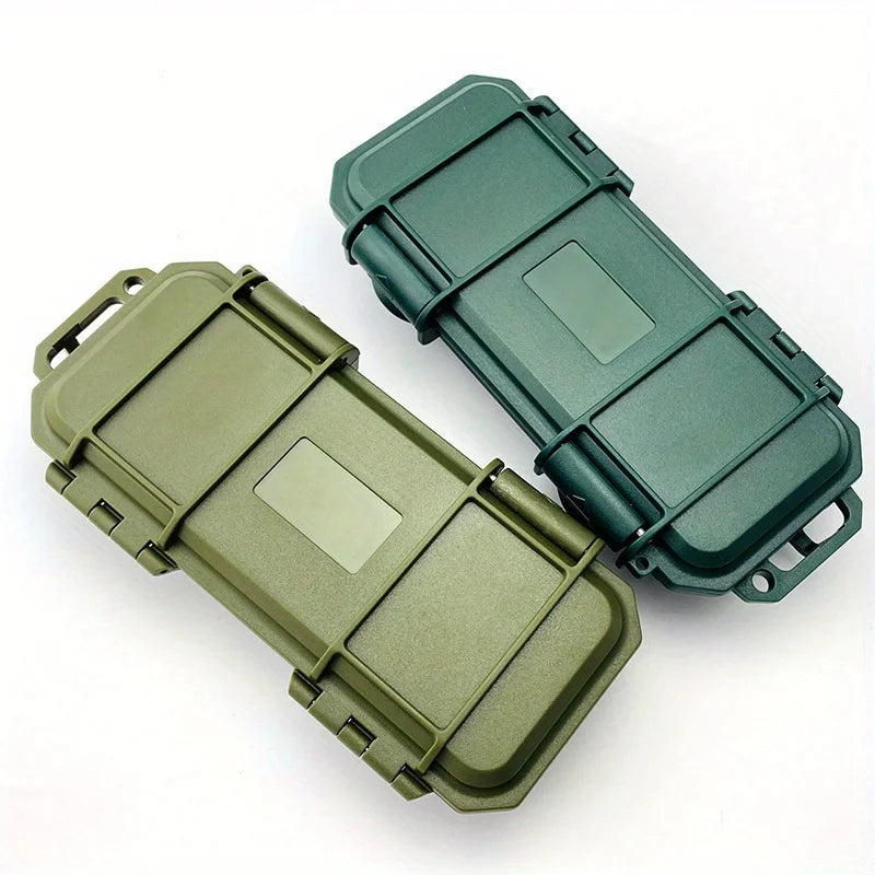 Edc  Waterproof Box - Portable Shockproof Survival Gear Storage For Outdoor Camping | Durable Abs Material  camping equipment