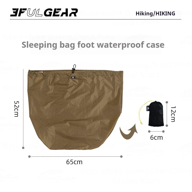 3F UL GEAR Sleeping Bag Foot Waterproof Case Bag Anti-condensation Outdoor Camping Moisture-proof Breathable Liner Storage Bag