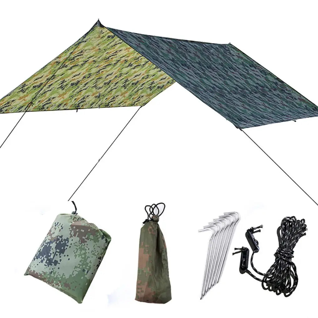 Waterproof Tent Tarp Canopy Sunshade Moisture Resistant Shade Sail Outdoor Beach Car Backyard Supplies