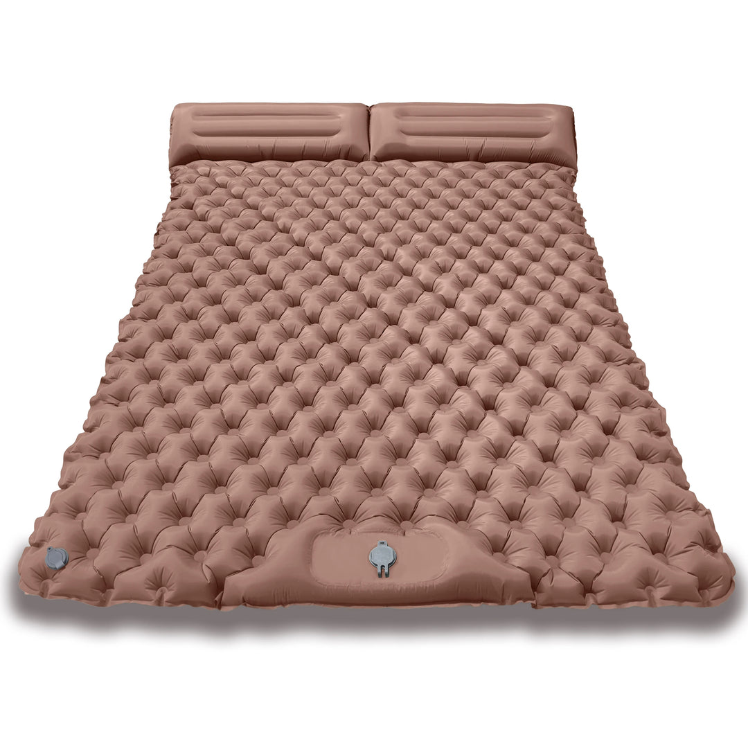 Double Dot Air Mattress for Couples, Inflatable Lounger Pad for Pool/Beach/Camping, Portable Tpu Bed