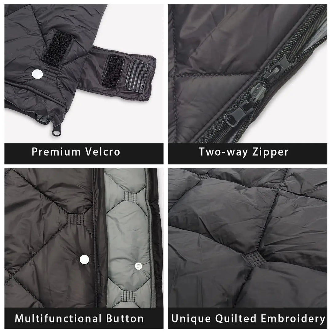 3 in 1 Tourist Sleeping Bag Poncho Quilt Blanket Camping Sleeping Bags Gears For Outdoor Camp Trekking Backpacking Tourism