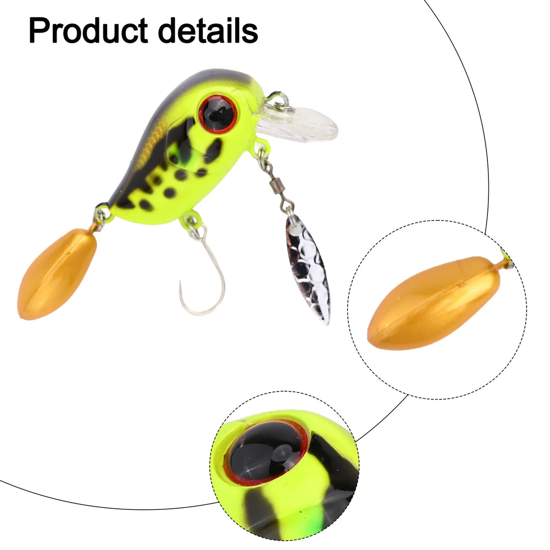 Fishing Tool For Anglers 30mm Length Fishing Lure Floating Minnow Life-like Lightweight Swimming Action Top Water