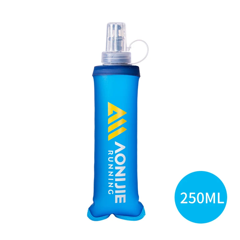 AONIJIE Newest SD30 2PCS 250ml 500ml Soft Water Flask Folding Collapsible Bottle TPU BPA Free For Running Bag Wait Pack