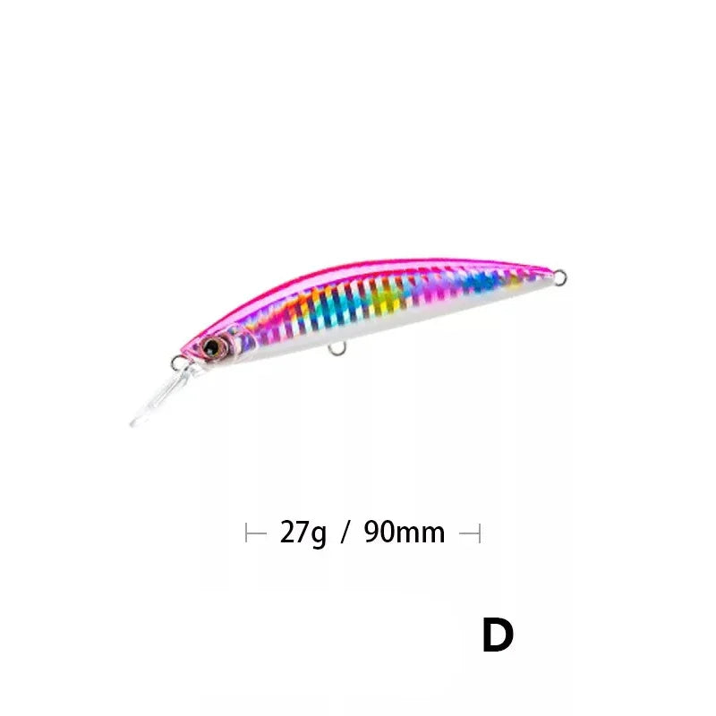 9cm 27g Minnow Fishing Lures Wobblers Crankbaits Jerkbaits Artificial Hard Baits Hooks 3D Eyes for Fishing Carp Pesca Isca