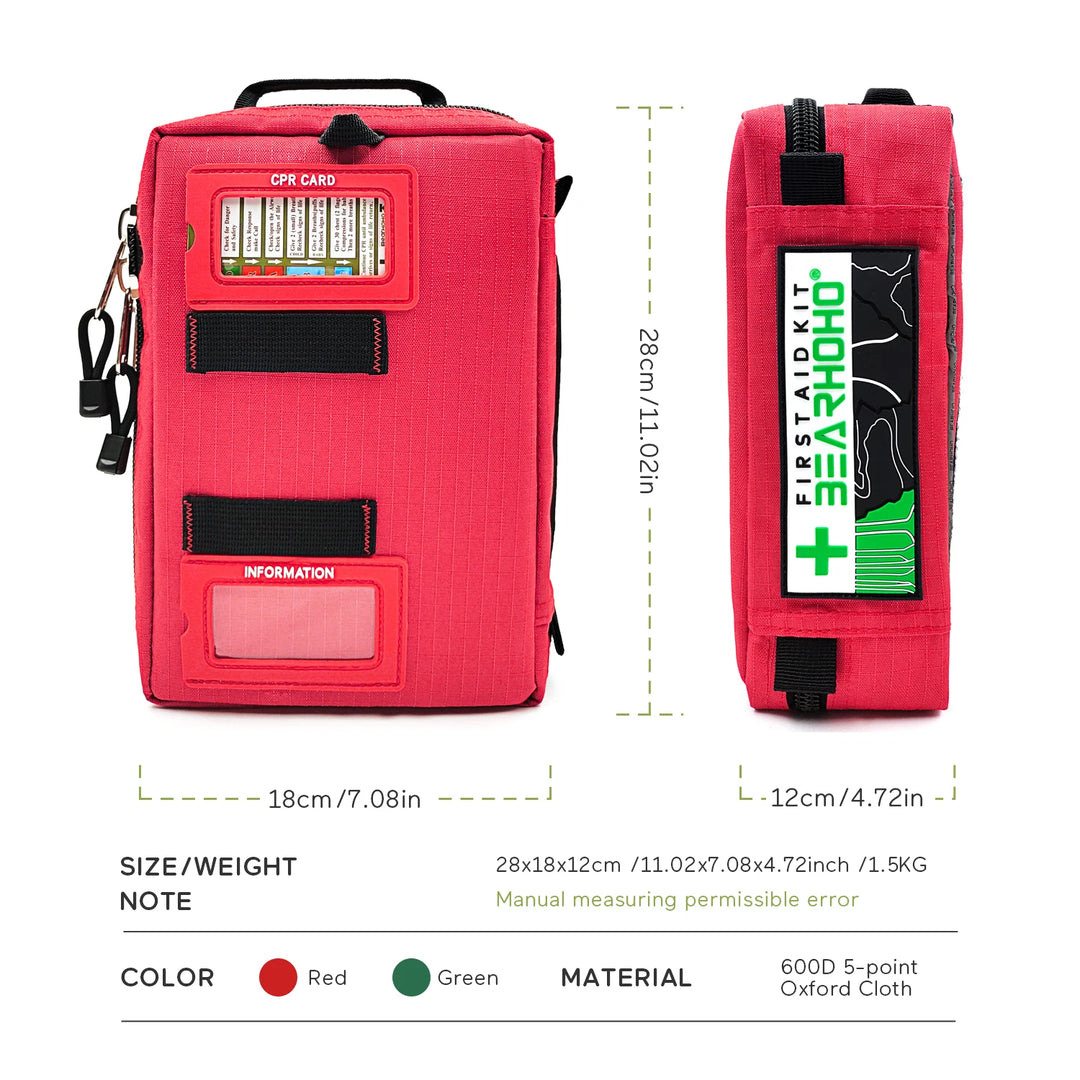 Large First Aid Kit Outdoor Emergency Survival kit Trauma Care Bag Medical Storage Bag for Hiking Camping Hunting Travel