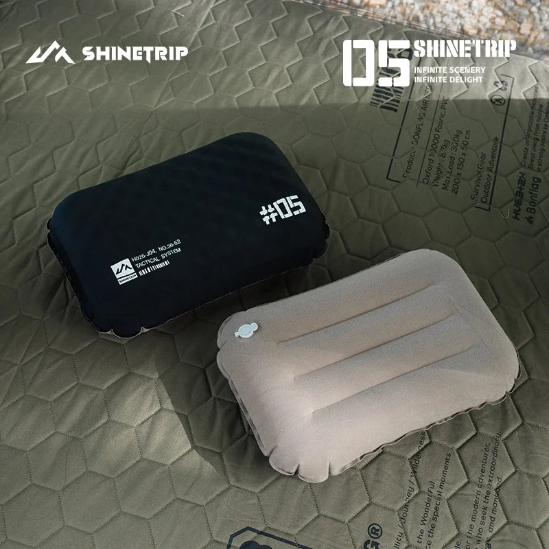 ShineTrip Camping inflatable pillow Ultralight Camping Sleeping Air Pillow Foldable Portable comforts Pillow with storage bag