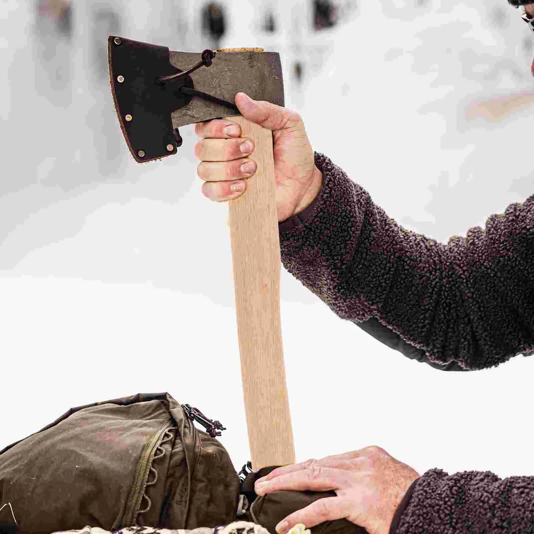 Wooden Axe Handle Replacement Wooden Hickory Handle Long Curved Solid Durable Axe Handle For Hatchet Home Farm Garden Axe