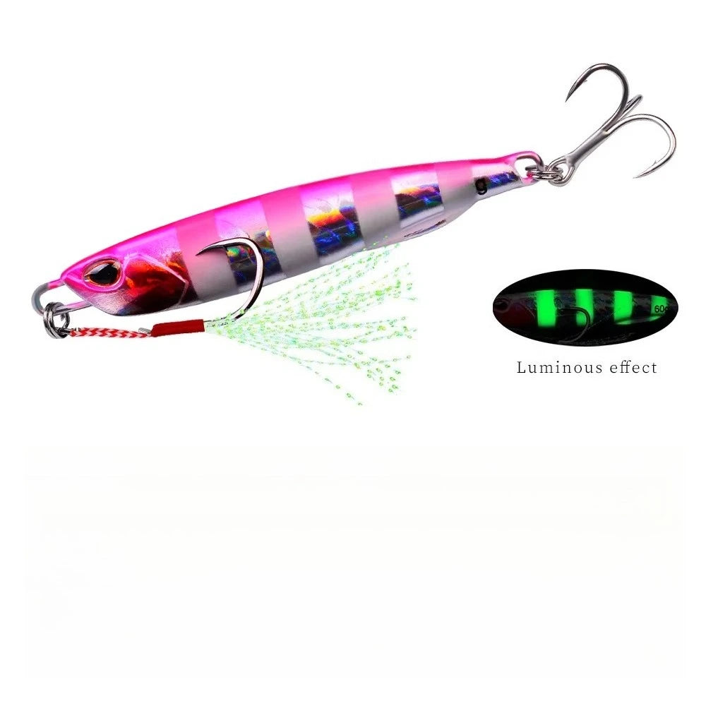 Fishing Lure 10g15g20g30g40g60g Trolling Artificial Hard Bait Bass Casting Jigging Fish Lure Sinking Spoon Tackle Metal Jig