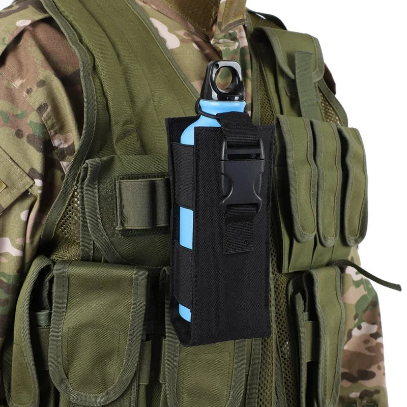 Molle 600D Nylon Water Bottle Pouch Canteen Cover Holster Outdoor Travel Kettle Bag Molle Water Flask