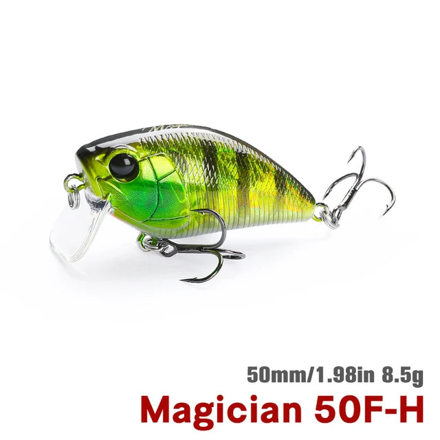TSURINOYA DW116 50F Crankbait Fishing Lure Magician 50mm 8.5g Shallow Range Floating Crank Artificial Hard Basts Pike Bass