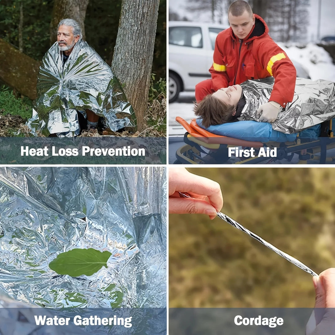Outdoor First Aid Blanket is suitable for outdoor travel, lightweight, thin and sturdy, helps to survive in the outdoors