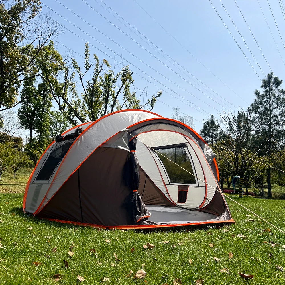 A pop-up tent, waterproof camping boat tent, portable outdoor tent, suitable for camping and hiking trips