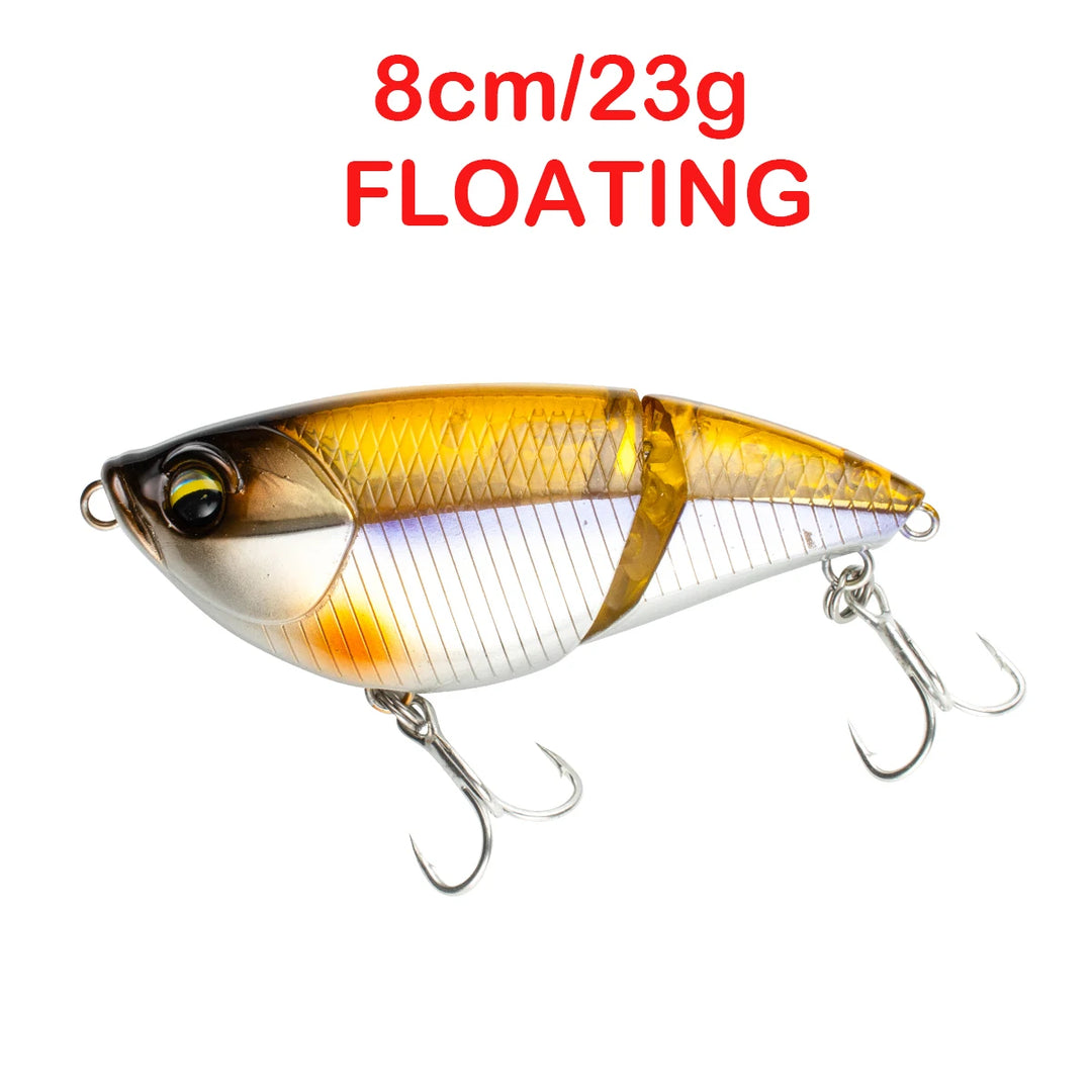 Floating Sinking Baits 2 Sections 8cm Multi Jointed Swimbait VIB Fishing Lures Swimbait for Fishing Pike Bass Fishing Tackle
