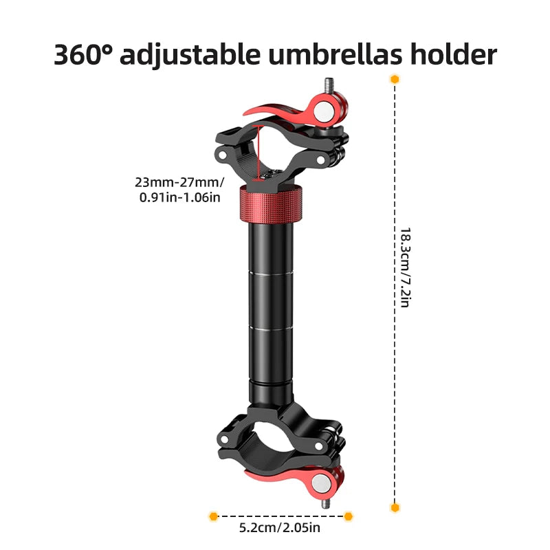 Aluminum alloy fishing accessories, can be rotating gear installation bracket, with adjustable fixture, for fishing