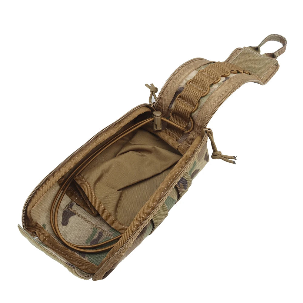 Tactic First Aid Kit Empty Medical Pouch IFAK Pack Rapid Deploy Pull Tab MOLLE Clip YKK Zipper Camping Hiking Emergency Bag
