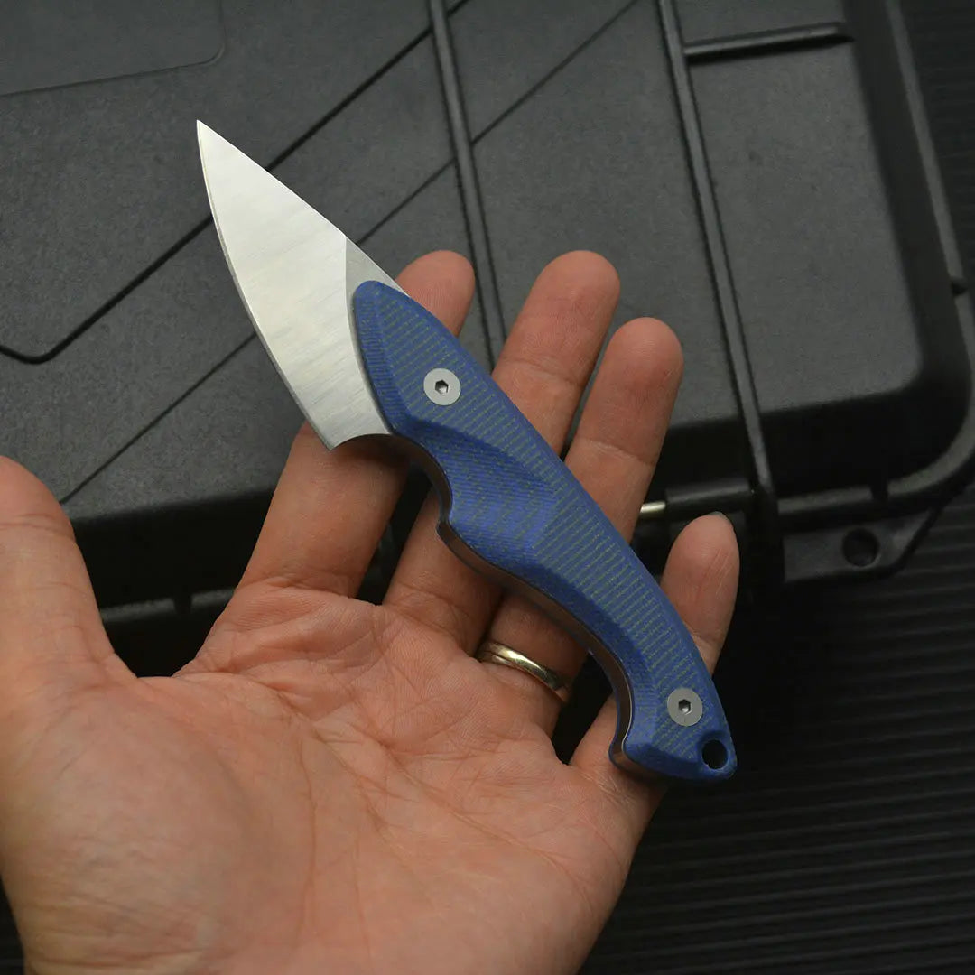 Trskt 440C Tactical Knife ,Necker Pocket Knife,Csgo Camping Rescue Survival Knives EDC Tool Flax Handle With Kydex,Dropshipping