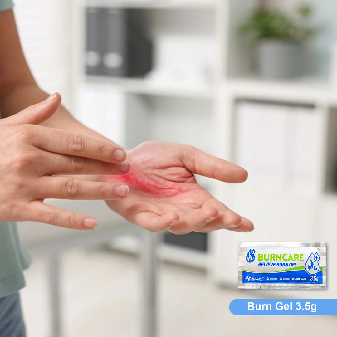 Burn Kits for Scald,  Sunburn, Burn Care Essential First Aid Kits Include Emergency Burn Gel,Burn Cream Ointment, Burn Dressing