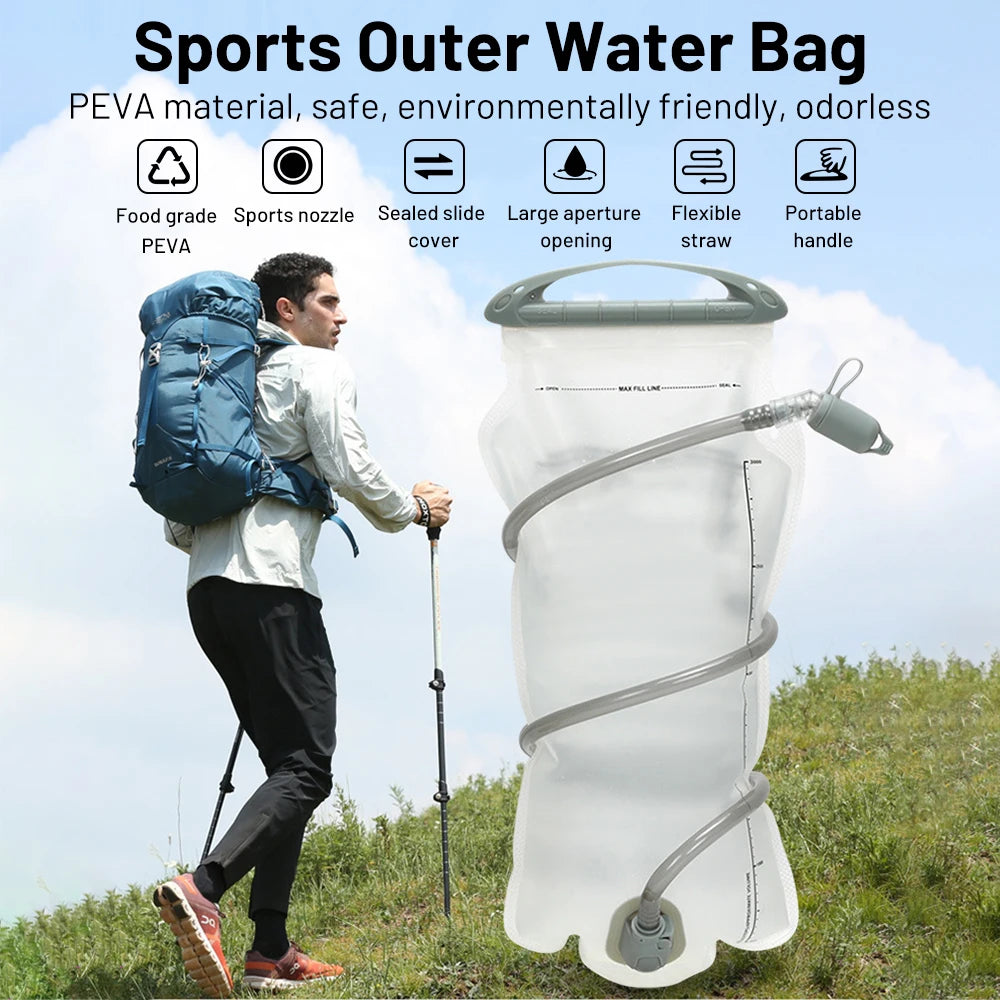 Outdoor Water Reservoir Sports Water Bladder Hydration Pack Storage Bag BPA Free 1.5L 2L 3L Running Hydration Vest Backpack