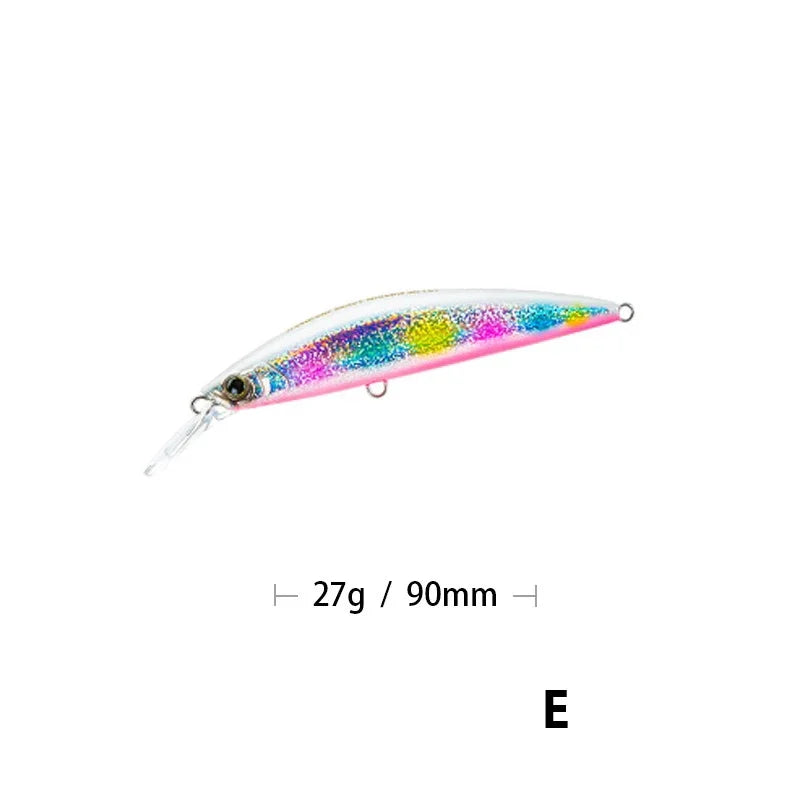 9cm 27g Minnow Fishing Lures Wobblers Crankbaits Jerkbaits Artificial Hard Baits Hooks 3D Eyes for Fishing Carp Pesca Isca
