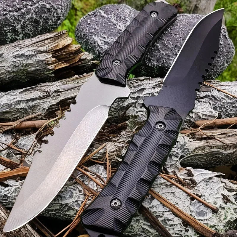 Outdoor Survival Knife Outdoor Survival Knife Camping Self-defense Tactics Survival Knife Portable Tactical Straight Knife