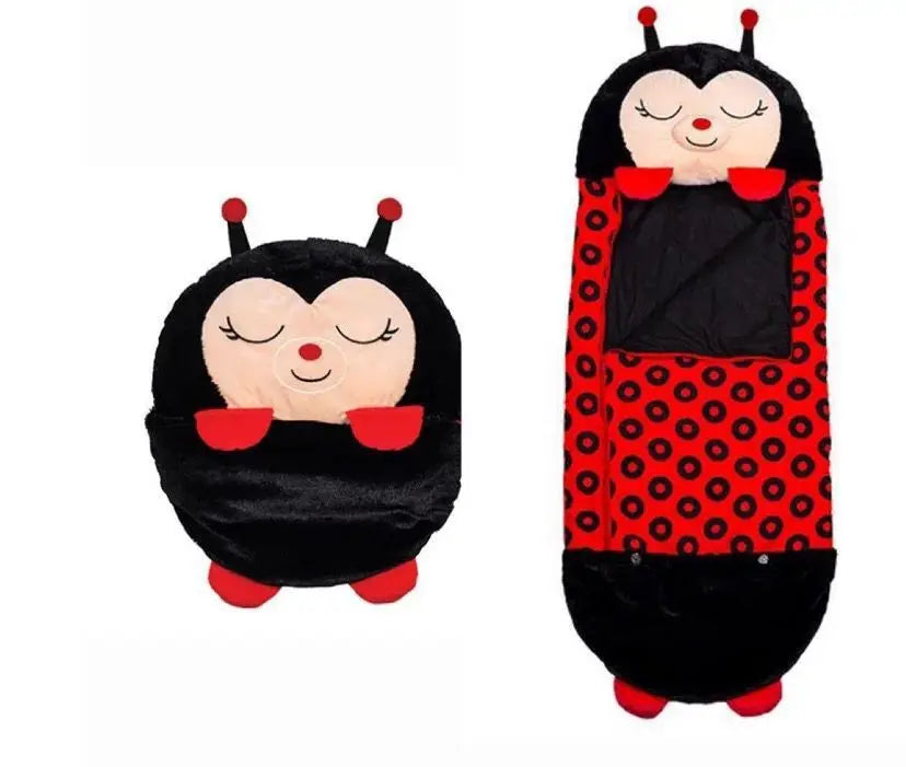 Colorful cartoon animal children's anti-kick home children's fun pillow pure cotton sleeping bag