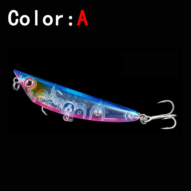 Fishing Lure Bait Swimbait Jerkbait Pencil 80mm 9g Walk Dog Floating Lures Bass bait luer Floating Pencil Surface Stick