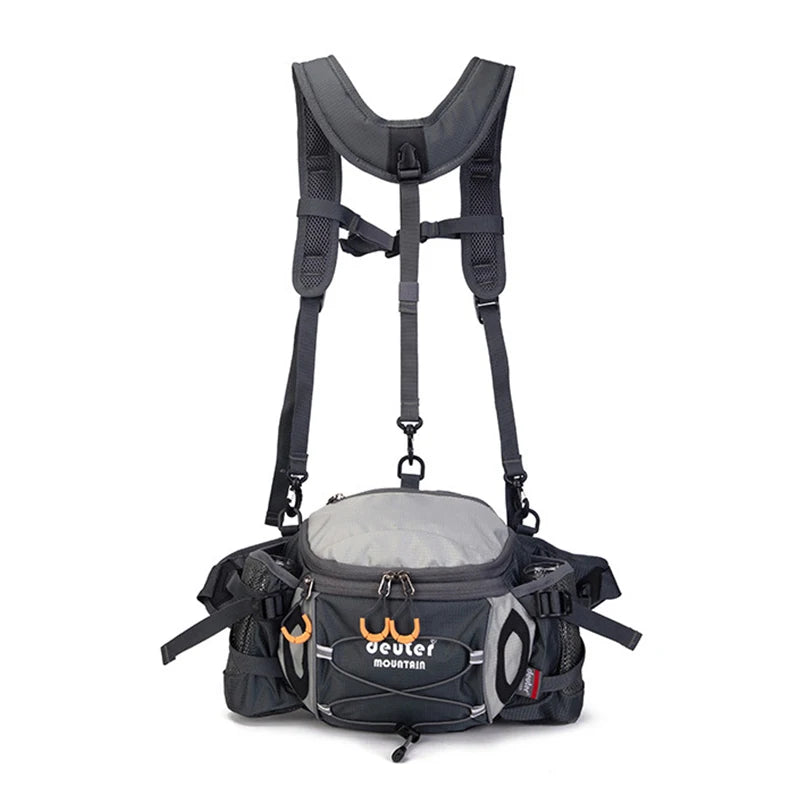 Outdoor Hiking Waist Bag Cycling Mountaineering Backpack Running Water Bottle Pack Waterproof Mollel Bag Camping Fishing Sports
