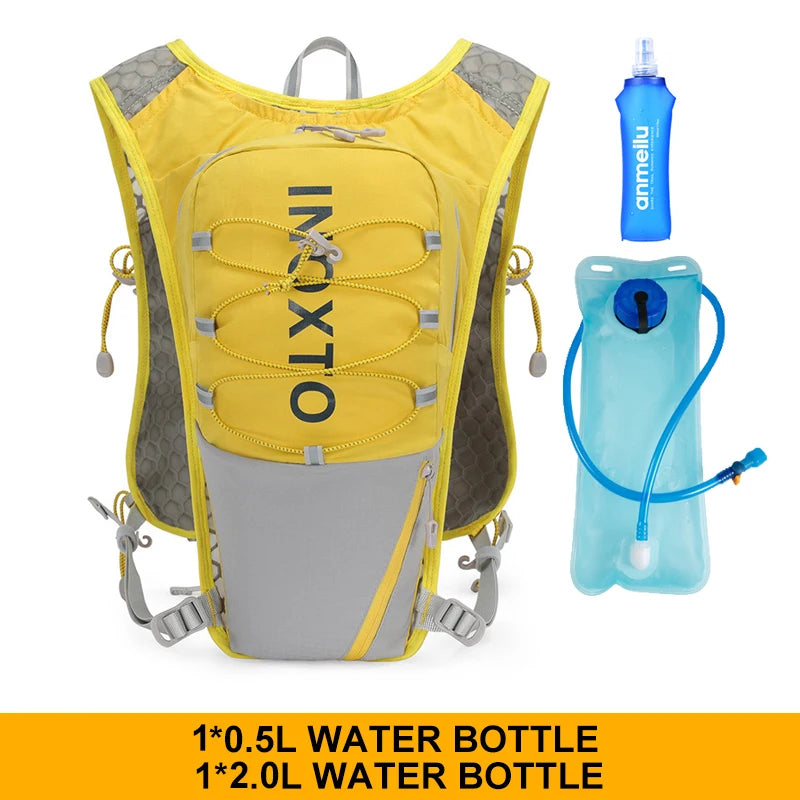 INOXTO 5L Lightweight Running Backpack Hydration Vest Running Bag Suitable for Bicycle Marathon Hiking Ultra-light and Portable