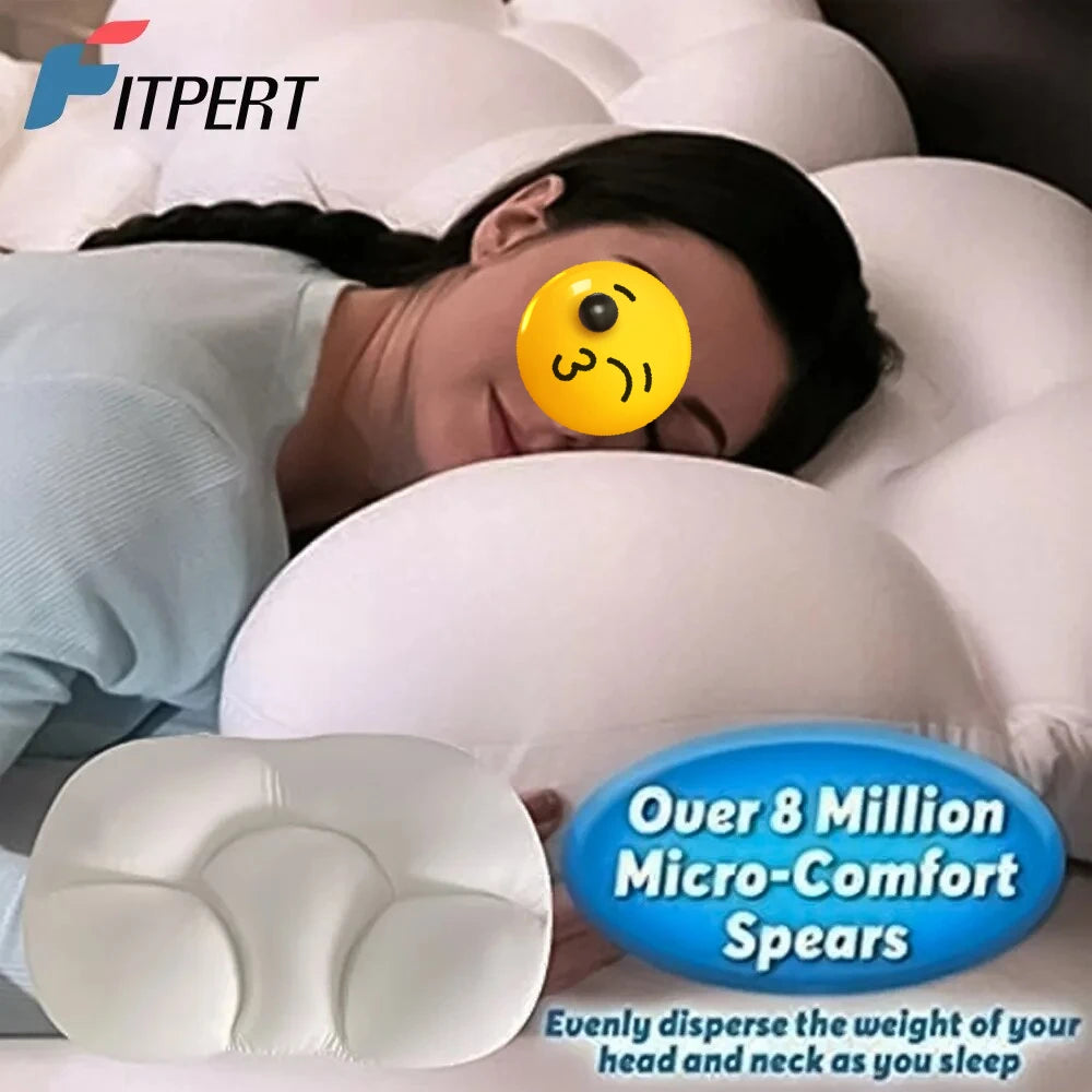 All-round Sleep Pillow Egg Sleeper Memory Foam Soft Orthopedic Neck Pillow Pain Release 3D Neck Micro Airball Pillow Deep Sleep