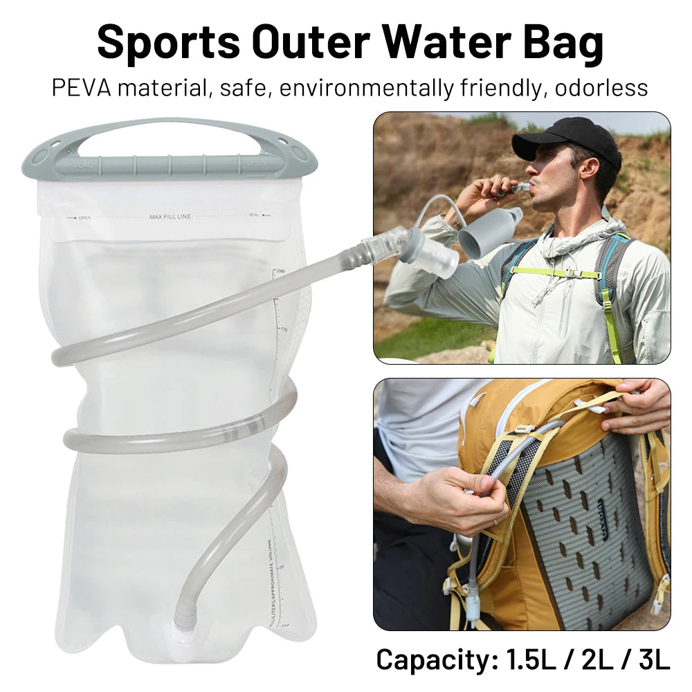 1.5L/2L/3L Hydration Bladder Leakproof Water Reservoir Water Bladder for Hydration Backpack Water Storage Bag for Cycling Runnin