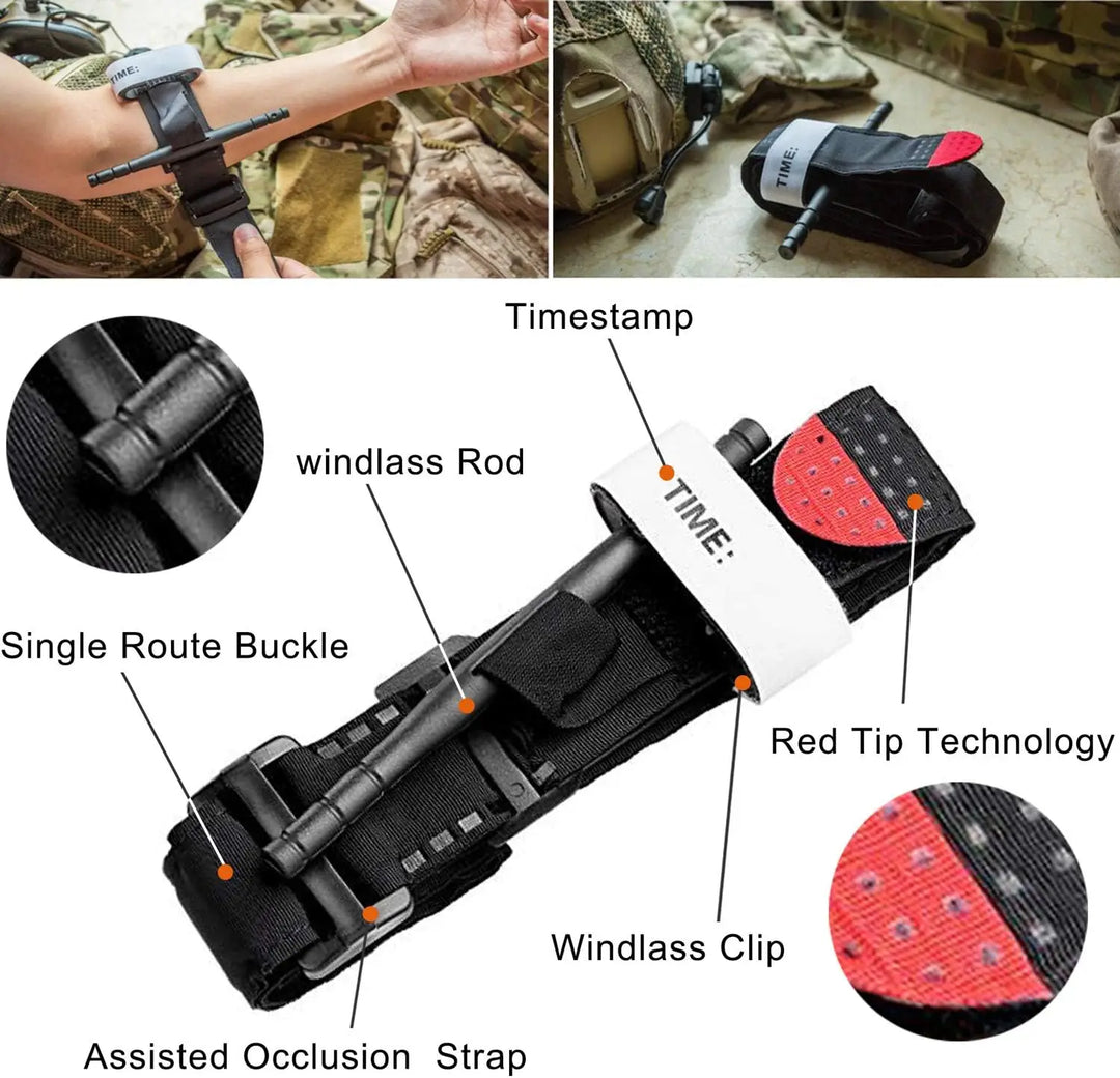 50pcs IFAK Trauma Survival First Aid Kit, Camping Gear Supplies Emergency Survival Kit, Hiking Kit