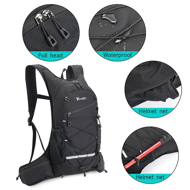 Outdoor Sports Water Bag Set 3 Liters Inner Bladder Water Bag Rucksack Waterbag Knapsack Backpack with Suction Nozzle Water Pipe