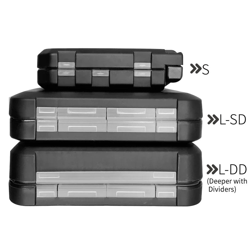 LUREHOLIC Fishing Tackle Boxes for Lure Accessories Storage Snap, Swivel, Jig Head, Hooks, Aji Lure Baits,Tungsten Weights, etc