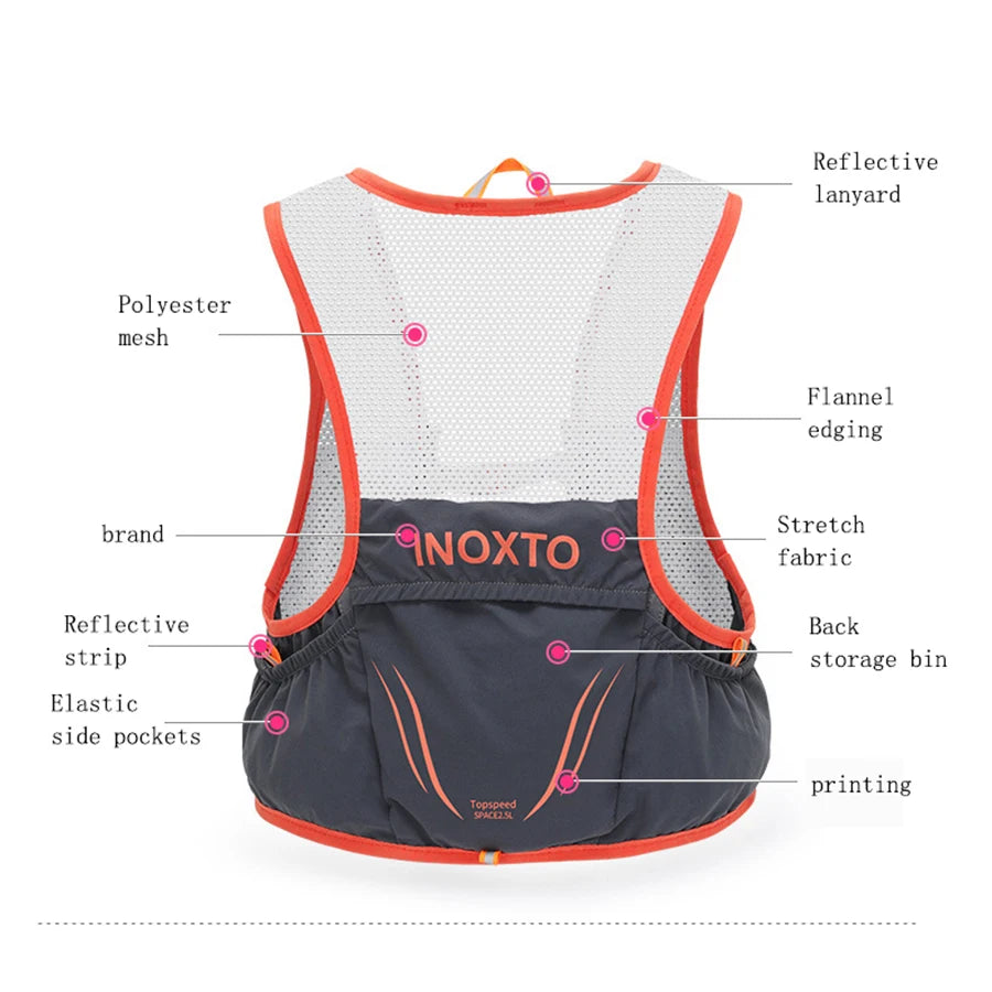 Lightweight Running Backpack Hydration Vest Suitable for Bicycle Marathon Hiking ultra-light and portable Running Bag
