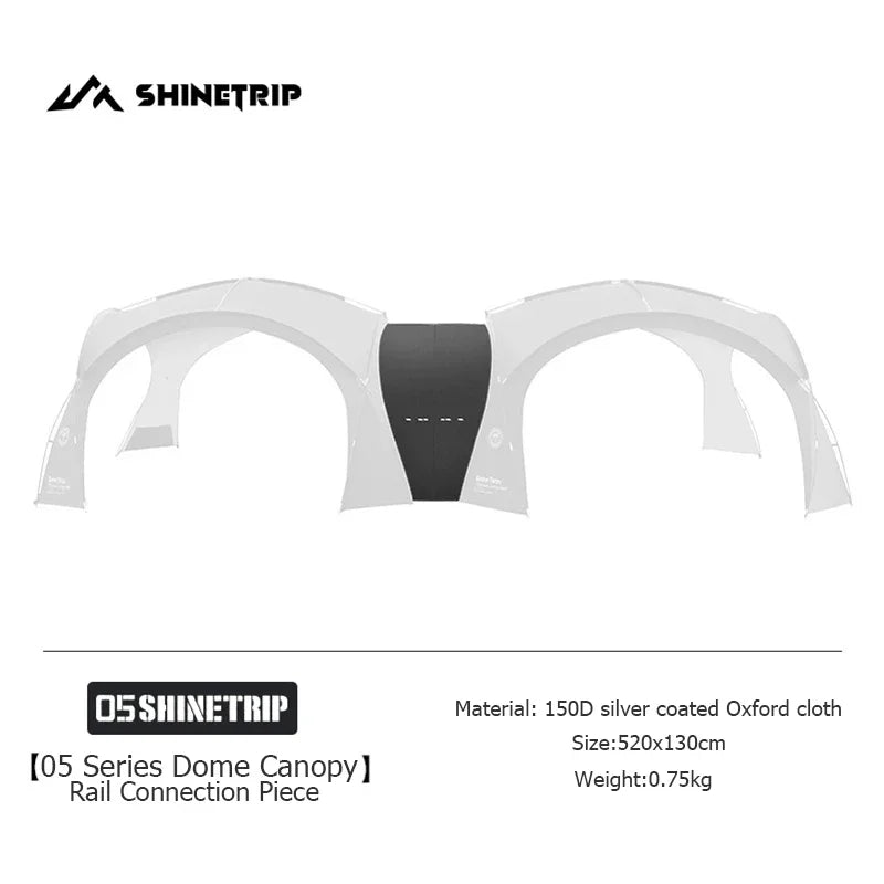 ShineTrip Outdoor Extra Large Camping Shade Tent Family Travel Expandable Space camp Gazebo Rain and Sun Protection Car Tent