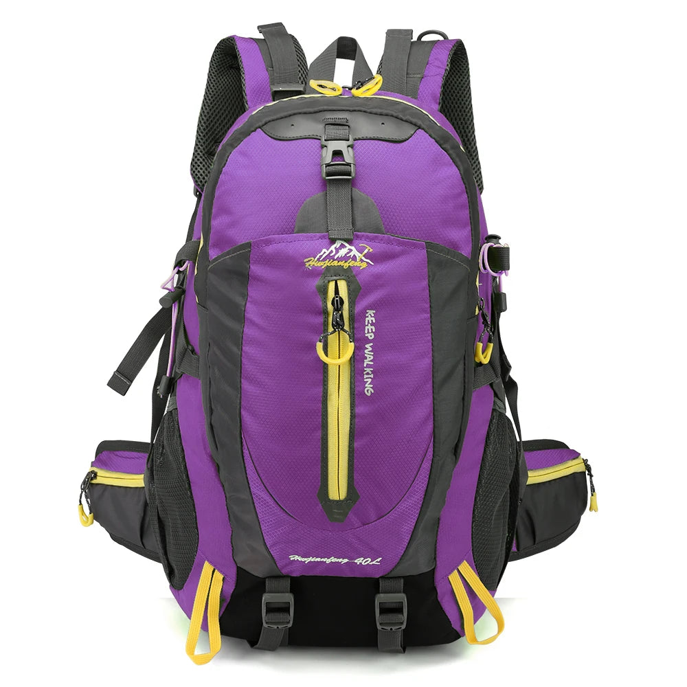 40L Water Resistant Travel Backpack Camping Hiking Laptop Daypack Trekking Climbing Back Bags For Men Women Hiking Supplies