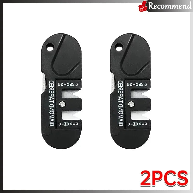 Mini Sharpener 4in1 Pocket Sharpener Multifunctional Outdoor Portable Tungsten Steel Knife Sharpener Tactical Survival Equipment